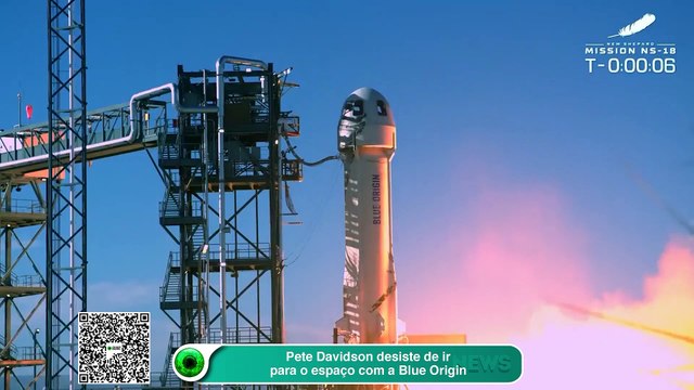 Pete Davidson desiste de ir para o espaço com a Blue Origin