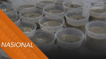Orang ramai dan hotel bantu agih bubur lambuk secara percuma