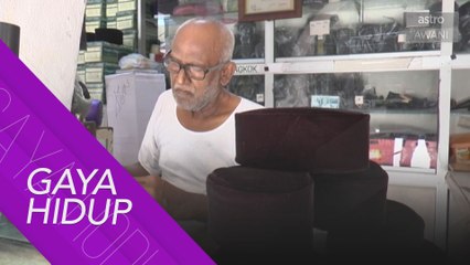 Songkok Raya buatan tangan Haja Mohiden terkena tempias PKP