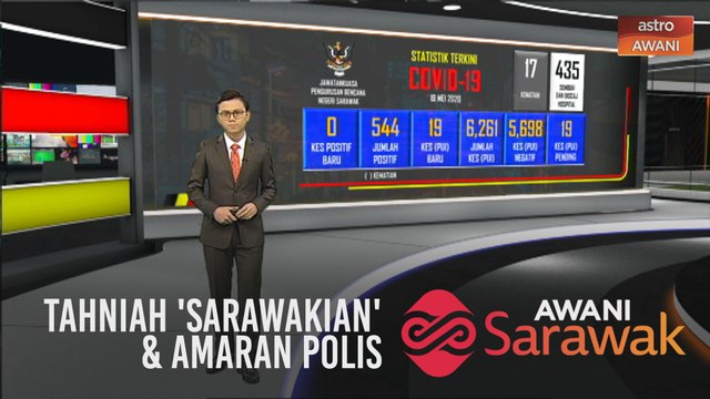 AWANI Sarawak [18/05/2020] - Tahniah 'Sarawakian', berdepan penutupan premis & amaran polis
