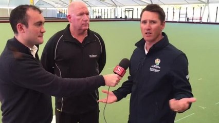 Warrnambool Standard Barrie Lester Australian bowler at City Memorial