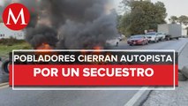 Bloquean carretera federal México-Cuernavaca por conflicto entre pobladores