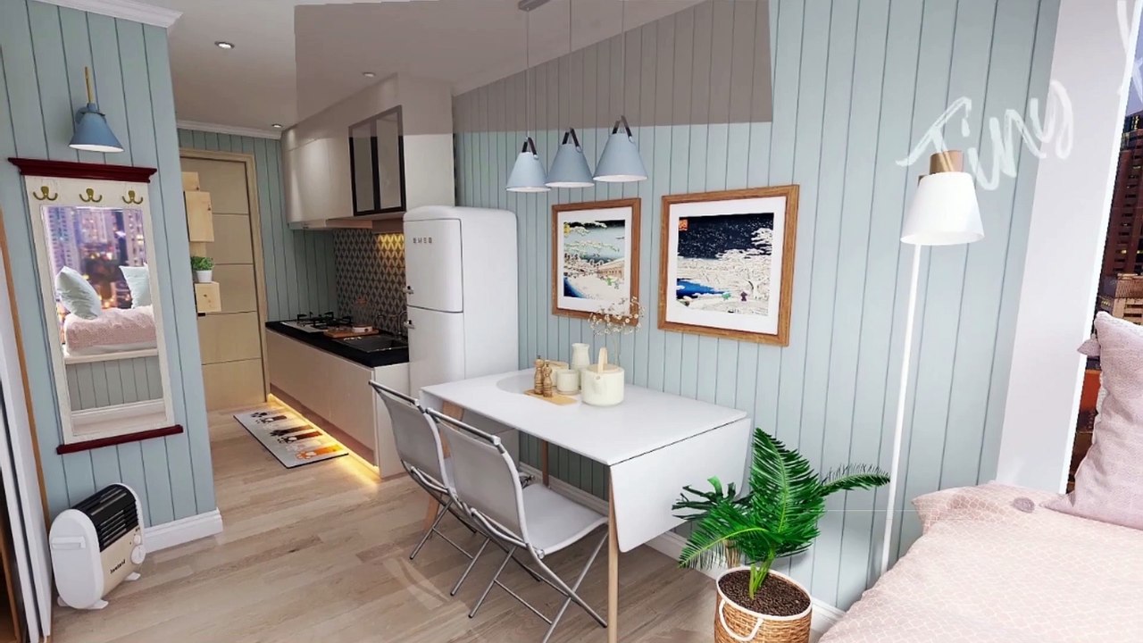 Gorgeous Modern Chic 20 Sqm Tiny Home Studio Condo Apartment Unit, image size:1280x720