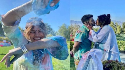 Priyanka Chopra ने Nick jonas समेत ससुराल में मनाई होली, family संग फोटोज किए पोस्ट | FilmiBeat