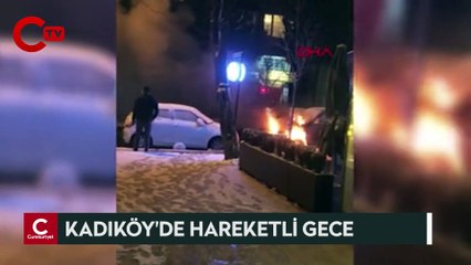 Kadıköy'de Park Halindeki Pikap Alev Alev Yandı - thumbnail
