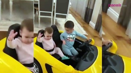 Buse Varol çocukları Burak ve Eliz'in eğlenceli anları paylaştı
