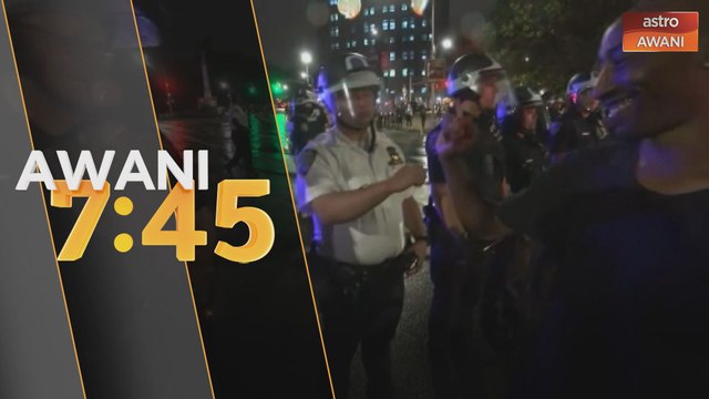 Penunjuk perasaan di New York mahu protes secara damai