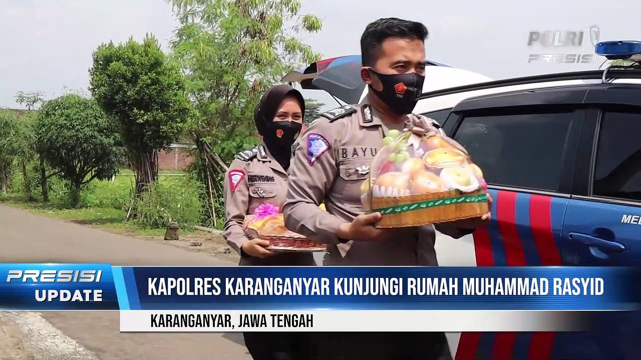 Anjangsana Kapolres Karanganyar Membesuk Seorang Anak Yang Alami Kelumpuhan Kaki