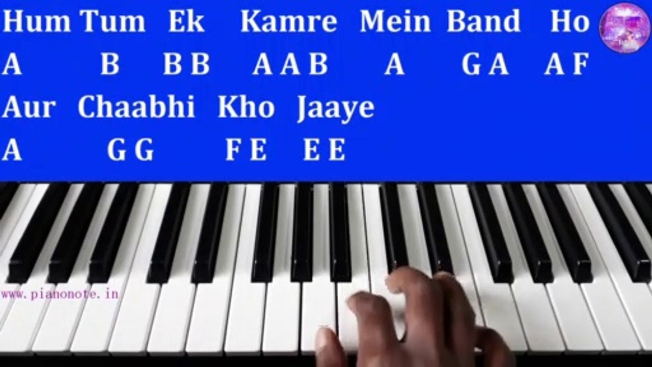 Hum Tum Ek Kamre Mein Band Ho Piano Tutorial with Notes Part 2 | Bobby | Julius Murmu Keyboard Pjtl