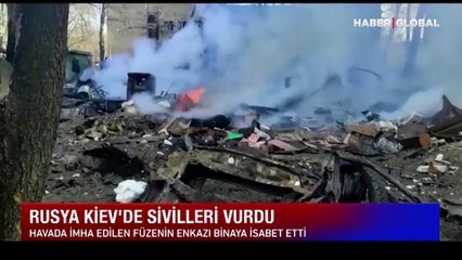 Rus füzesi, Podolski'de sivil yerleşim yerini harabeye çevirdi