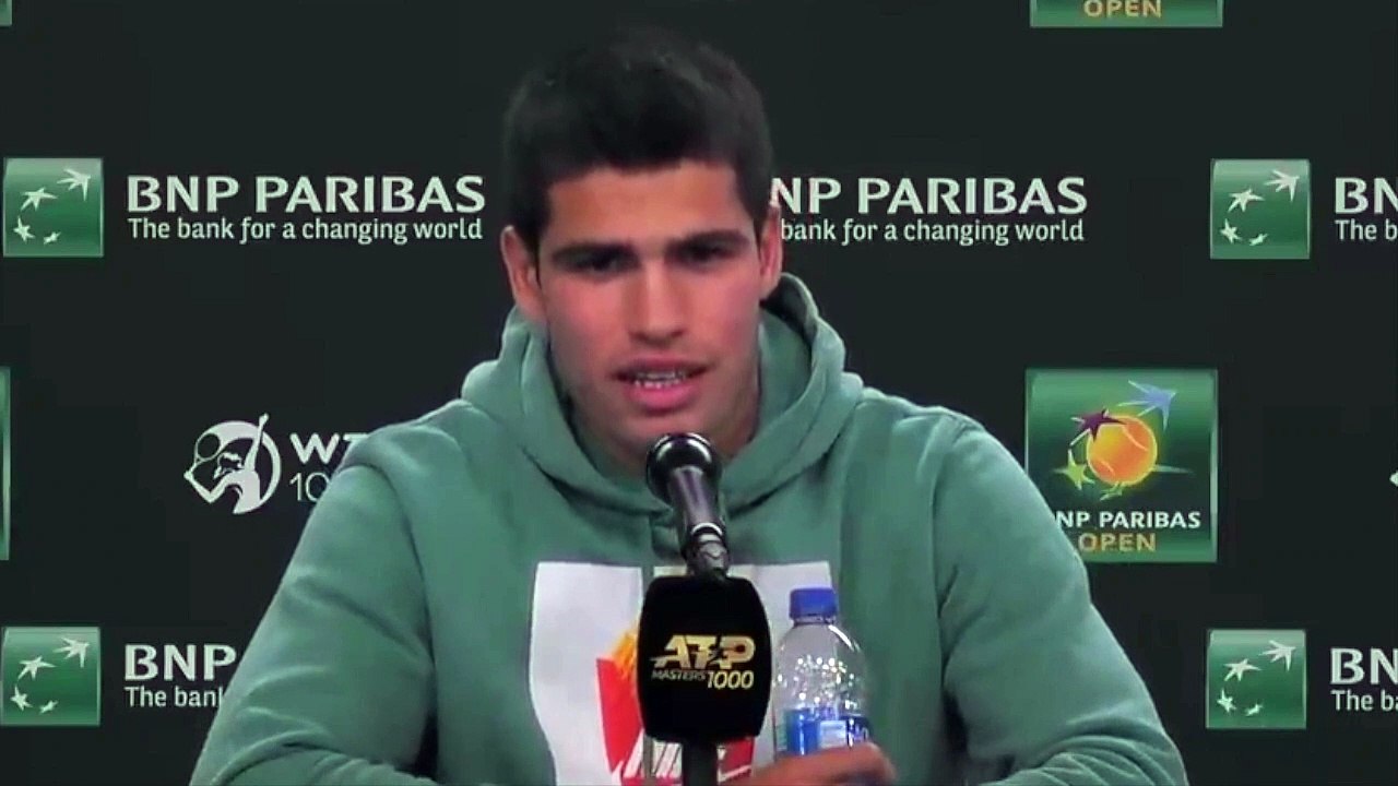 ATP - Indian Wells 2022 - Carlos Alcaraz : "Great to play against my idol, Rafael Nadal"