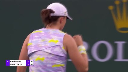Indian Wells - Swiatek impressionne face à Halep et file en finale