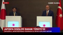 Bakan Çavuşoğlu'dan Japon mevkidaşı ile ortak basın toplantısında açıklamalar