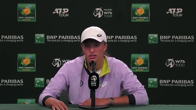WTA - Indian Wells 2022 - Iga Swiatek : I feel like I have a lot more experience now and I'm using it