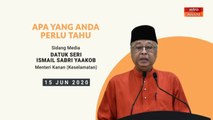 5 perkara penting sidang media harian PKPP - 15 Jun 2020