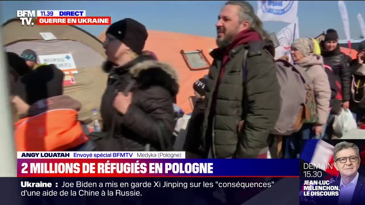 Guerre en Ukraine: en Pologne, l'accueil des réfugiés à la frontière s'organise