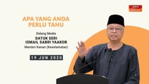 5 perkara penting sidang media harian PKPP - 19 Jun 2020