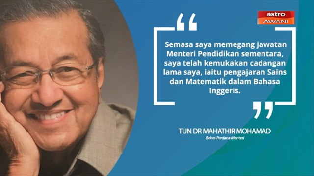 Kekalkan subjek sains dan matematik dalam Bahasa Inggeris