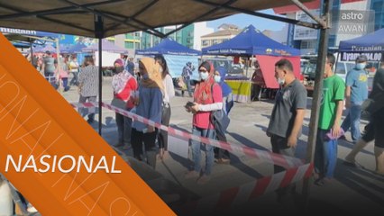 Pasar tani Pahang pertama beroperasi selepas tiga bulan terhenti