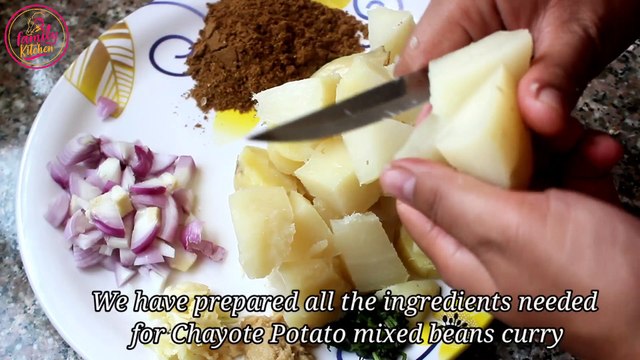 Iskus Alu Quati ko Tarkari | Nepali Squash Potato Mix Beans| इस्कुसलाई यो तरिकाले पकाएर खानुहोस्