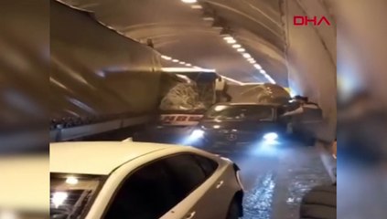 Bolu Dağı Tüneli'ndeki zincirleme kaza İstanbul yolunu kapattı