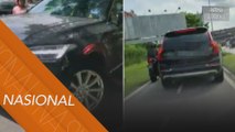 Polis buru lelaki pandu kereta di laluan motosikal