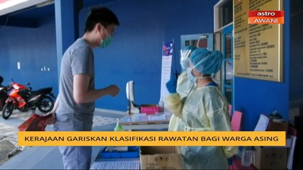 Kerajaan garis klasifikasi, garis panduan rawatan bagi warganegara asing