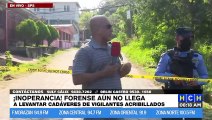 ¡Tortuguismo! Medicina Forense aún no levanta cadáveres de dos vigilantes asesinados en SPS