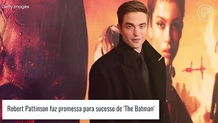 Robert Pattinson promete fazer filme adulto caso 'The Batman' seja um sucesso: 'Celebratório'