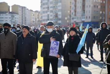 Eskişehir'de Rusya'nın Ukrayna'ya saldırısı protesto edildi