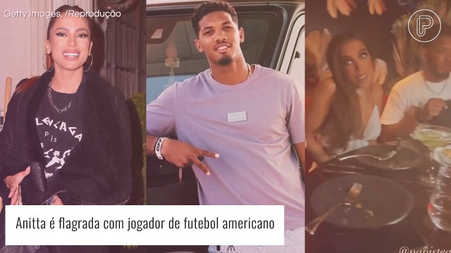 Anitta janta com Tyler Boyd, jogador de futebol americano apontado como seu novo affair. Vídeo!
