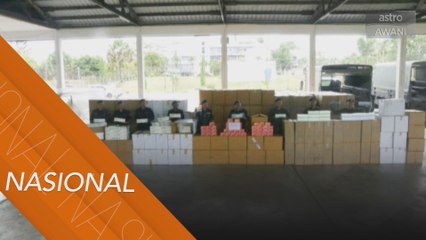 Polis Sabah rampas rokok seludup bernilai RM3.39 juta