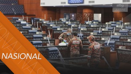 HAZMAT giat jalankan operasi sanitasi di Parlimen