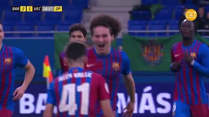El gol de Fabio Blanco que sella la victoria del Barça B en la Primera RFEF / Esport3