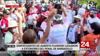 Alberto Fujimori: Simpatizantes del expresidente se manifestaron en exteriores del penal Barbadillo
