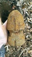 Cleaning an Old Artillery Shell