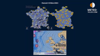 prévisions météo du samedi 19 mars 2022