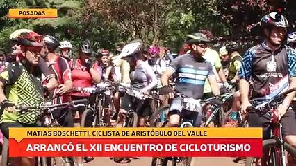 Arrancó el XII encuentro de cicloturismo