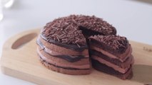Flourless Rich Chocolate Cake I Gâteau au chocolat Riche sans Farine