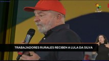 teleSUR Noticias 15:30 19-03: Trabajadores rurales reciben a Lula Da Silva en Eli Vive