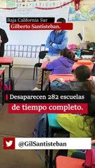 Desaparecen 282 escuelas de tiempo completo.