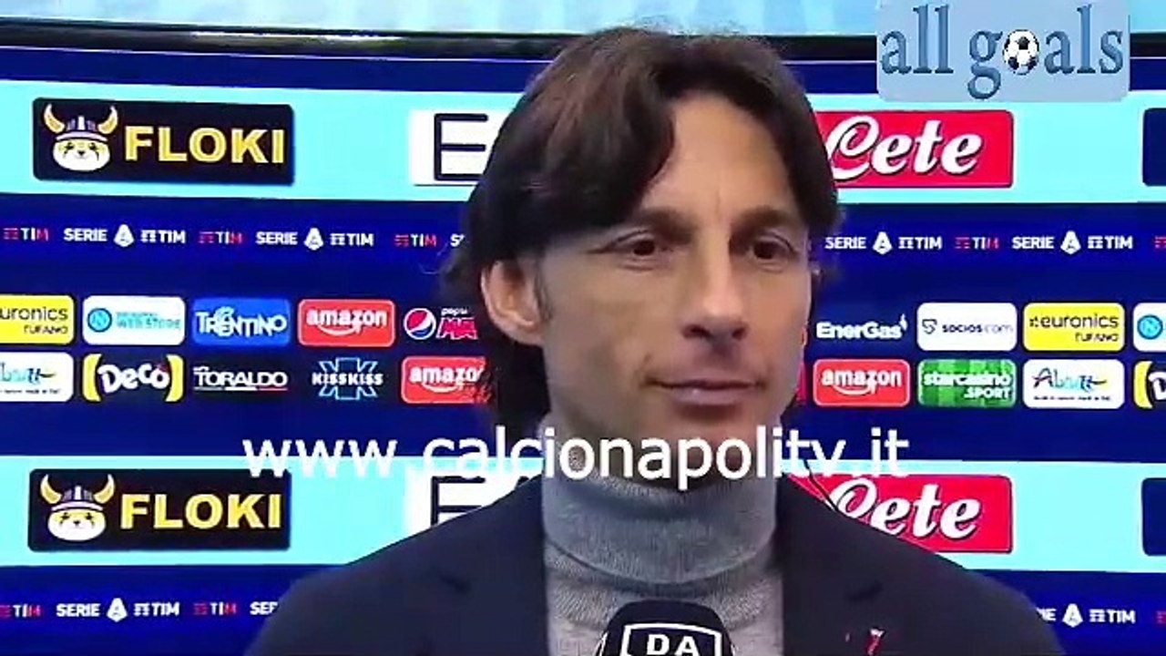 Napoli-Udinese 2-1 19/3/22 intervista post-partita Gabriele Cioffi