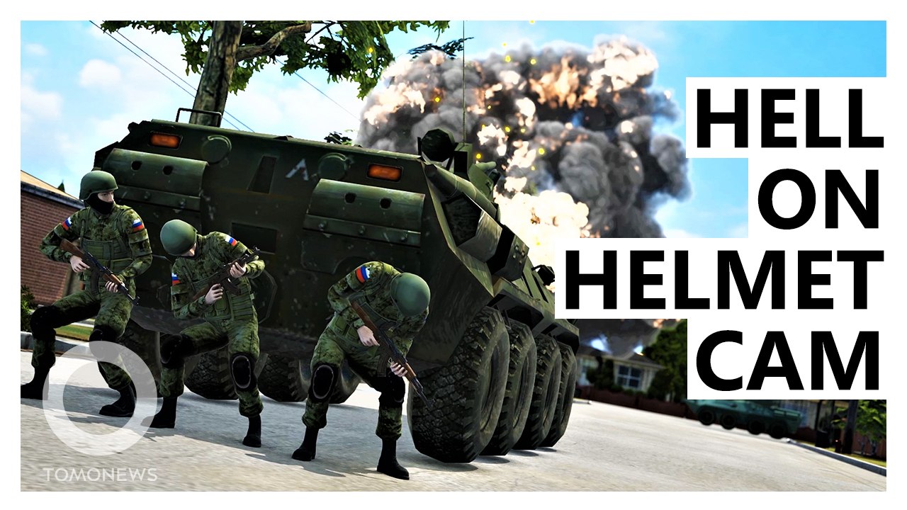 Helmet Cam Shows Close-Quarters Tank Battle in Mariupol