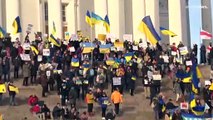 Berna, Parigi, New York si tingono di giallo e blu: marce di solidarietà per l'Ucraina