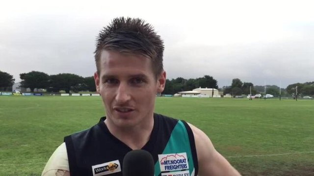 Warrnambool Standard Power coach Ben Walsh speaks after Nirranda victory