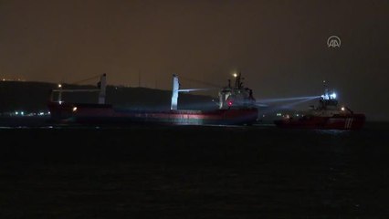 Poyrazköy önlerinde bir kargo gemisi makine arızası yaptı
