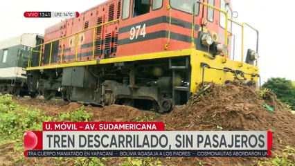 Tren se descarrila en la zona del quinto anillo de Santa Cruz