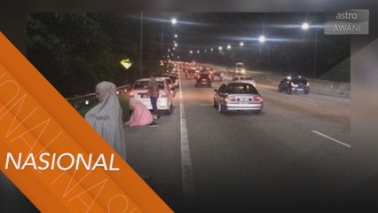 Pengguna Lebuhraya KLK diminta jangan solat di lorong kecemasan