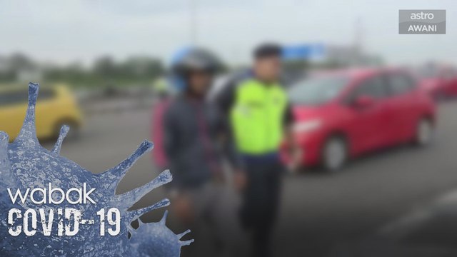 Polis nafi kompaun penunggang motosikal tidak pakai pelitup muka