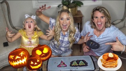 ULTIMATE HALLOWEEN PANCAKE ART CHALLENGE!!! DIY